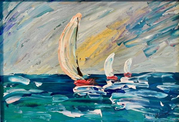 - Acrylic on Board, Painting by Heather Hunt, measuring 20 x 28 cm (H x W) framed at 28 x 33 cm £120
